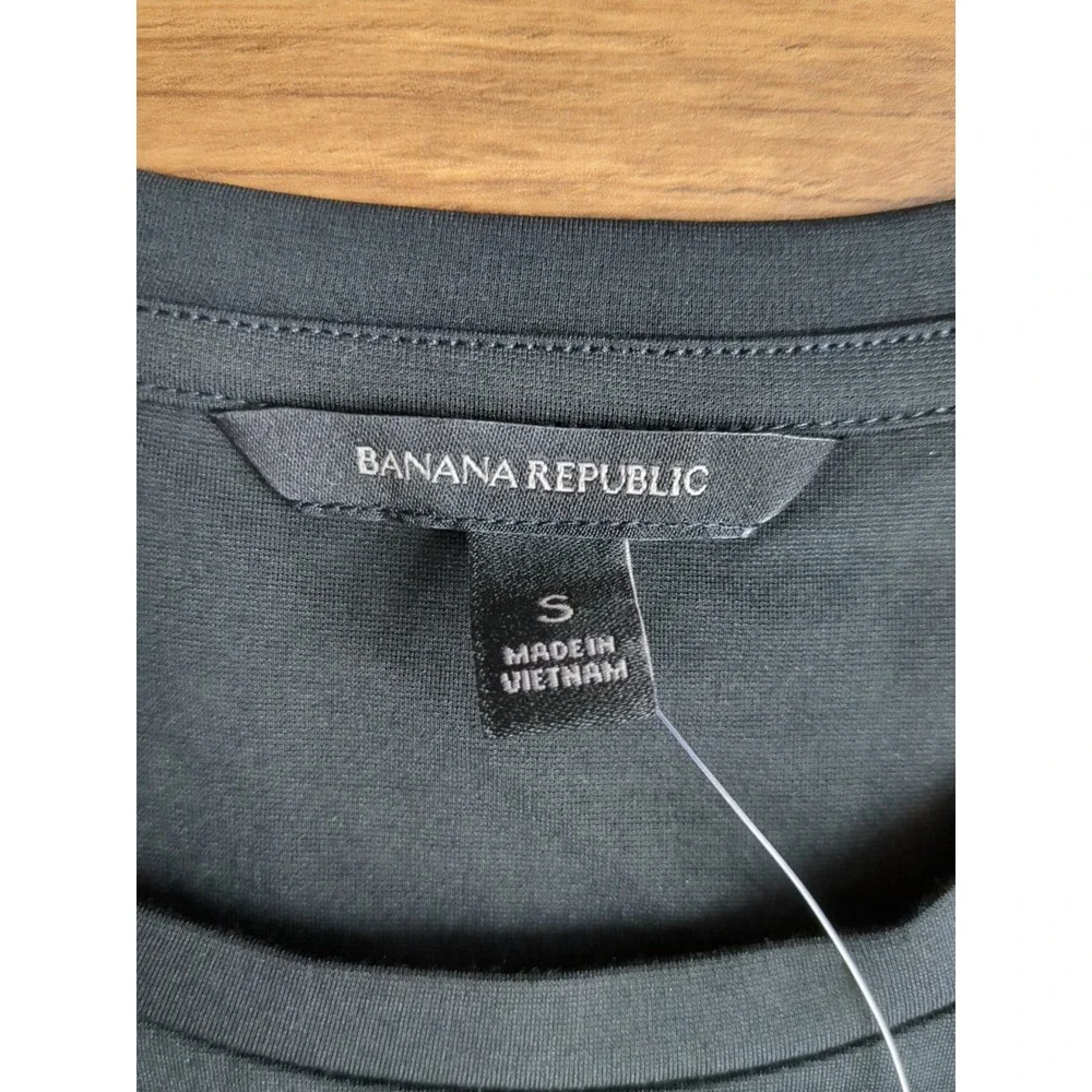 NWT Banana Republic Womens S Black Full‎ Length Sleeveless Tie-Belt Dress - Picture 4 of 16